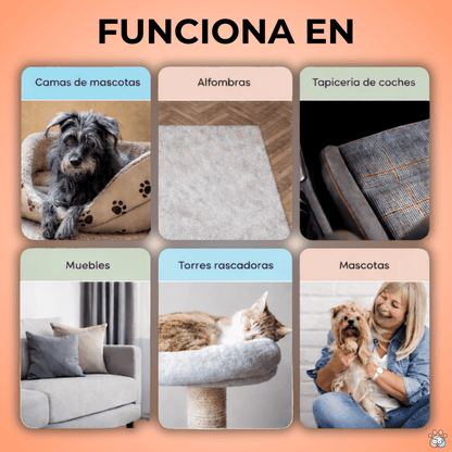 ¡Elimina el pelo de tu mascota en segundos! Manopla Quitapelos PetHair Off™ + Pelota Antiestres GRATIS