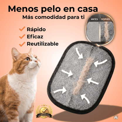 ¡Elimina el pelo de tu mascota en segundos! Manopla Quitapelos PetHair Off™ + Pelota Antiestres GRATIS